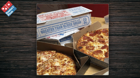DOMINOS BRANDED PUZZLE - CLICK IMAGE TO DEMO FULL SCREEN