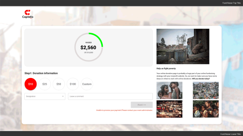 FUNDRAISING - CLICK IMAGE TO DEMO FULL SCREEN